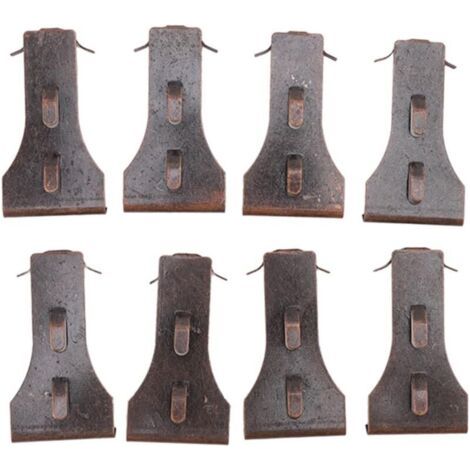 Lot de 8 Crochets pour Briques Sans Perçage, Suspension Murale Intérieur Extérieur, Résistants sans Clous, Standard 2 1/4 à 2 3/8 Pouces