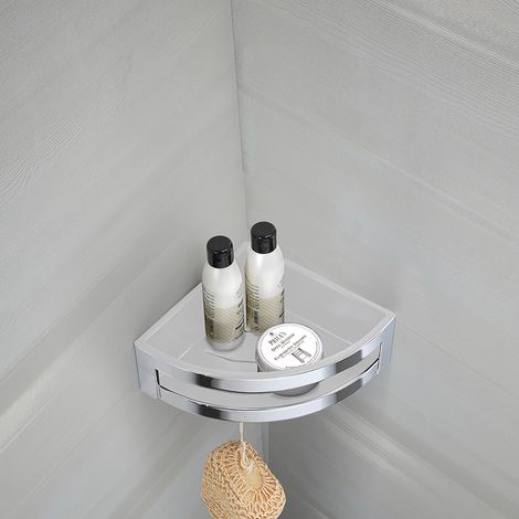 Gedy Zante porta oggetti doccia angolare a parete bianco cromato codice prod: 0000A7802300000