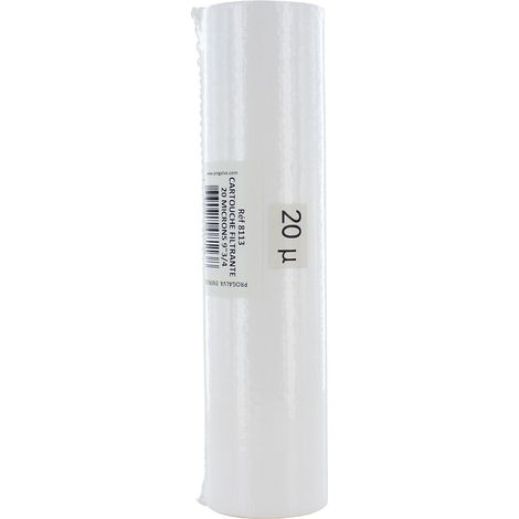 Cartouche 9" filtrante 20 microns polyester extrudé - Progalva