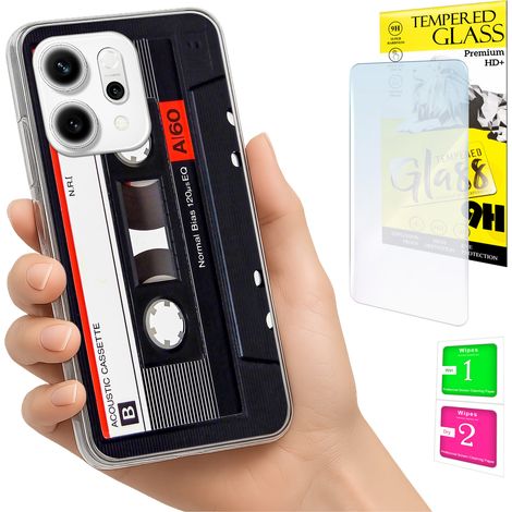 Funda para Oppo Reno 14F / 14 FS 5G con cubierta trasera para foto y cristal 9H. (1/5)