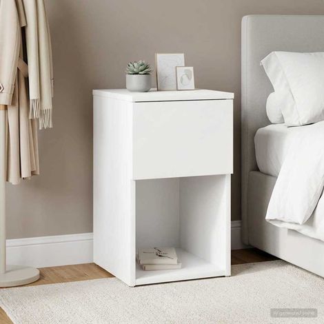 vidaXL  Bed Cabinet  White 29 x 31.5 x 49 cm Engineered Wood