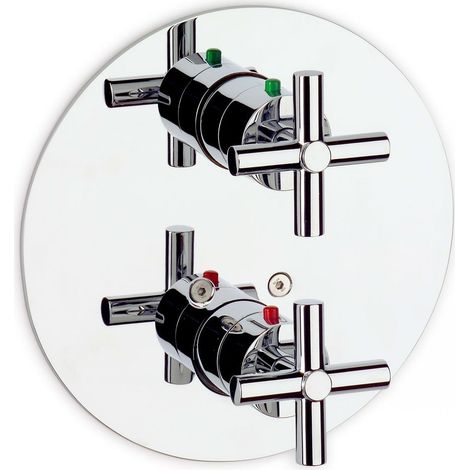 Robinet thermostatique encastré bain-douche avec inverseur-régulateur de flux - ROCA (1/2)