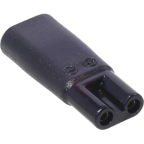 Adaptateur USB Type C Femelle vers Connecteur d'Alimentation 2 Pins Femelle pour Rasoir (1/4)