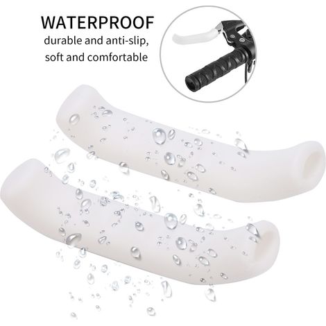 2 Manchons en Silicone pour Poignées de Frein VTT, Protection Antidérapante pour Leviers de Frein de Vélo (1/4)