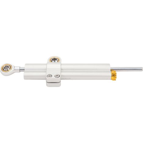 Jeffergarden Stabilisateur d'amortisseur de direction de moto réglable pour améliorer la stabilité et améliorer la sécurité Type universel adapté à la moto argent (1/5)