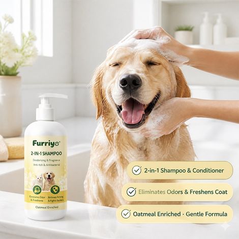 Shampoing et après-shampoing 2 en 1 pour chats et chiens : nettoie en profondeur, embellit et fait briller le pelage (TK) -- Shampoing et après-shampoing 2 en 1 pour animaux (1/4)