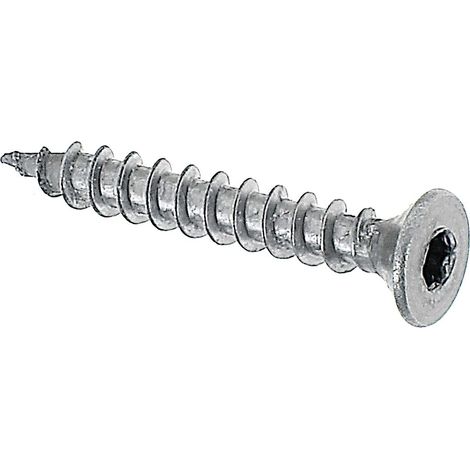 Vis à bois Mini-Fix sans embout, en boîte à suspendre acier inoxydable Ø 3,5 x 25 mm kit de 16 (1/2)