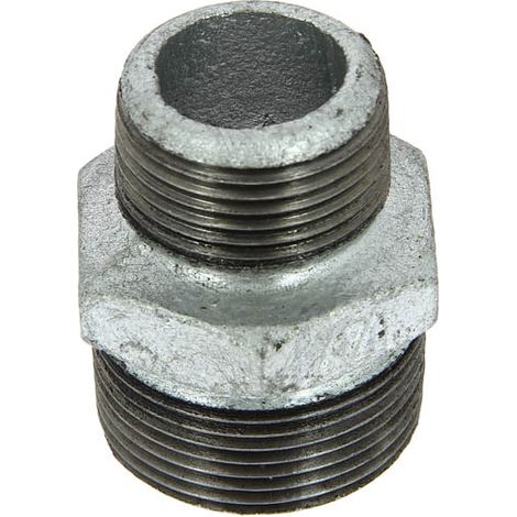 Mamelon fonte galva réduit Mâle 1"1/4-1"