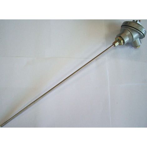 Thermocouple type K Ø 6mm, L 600mm, +800°C max à Tête de connexion ( Prix pour 1 )