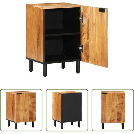 Rangement salle de bain -  Meuble de Lavabo de Salle de Bain avec porte Bois d'ingénierie (1/5)