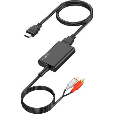 Extracteur Audio HDMI ARC, Répartiteur Audio HDMI 192 KHz, Sortie Audio Stéréo 3,5 Mm, Adaptateur ARC Avec Câble 1 M 3,5 Mm Vers RCA Pour Amplificateur, Barre De Son, Système Home Cinéma Etc (1/5)