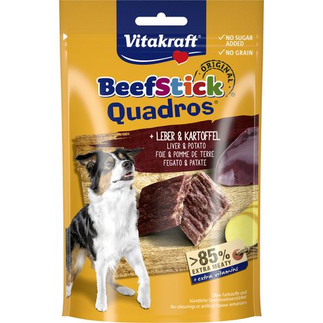 Vitakraft Beef Stick® Quadros® Leber & Kartoffel 70 g Hundeleckerlis
