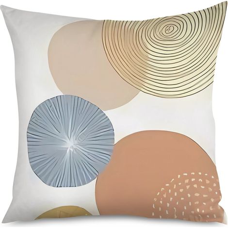 Housse de Housse Coussin Design Géométrique Élégant (1/5)