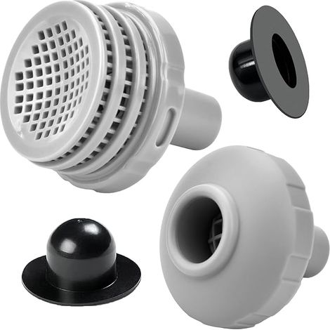 Pipihome Kit de pièces de Rechange d'entrée et de Sortie d'eau de Piscine Hors, Pièce de Rechange pour Accessoires de Piscine Intex/Coleman(1 Set) (1/5)