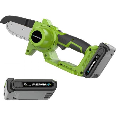 PACK Tronçonneuse + batterie - VENTEO - Tronçonneuse sans fil + Batterie de rechange - Outils de jardin multifonctions - Couper/bricoler/élaguer