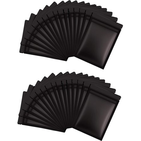 100 Pièces Sacs Jetables pour Serviettes Hygiéniques, Distributeur de Sachets Refermables, Sachets Hygiéniques Féminins Noirs Opaques pour Tampons, Serviettes Hygiéniques, Doublures Hygiéniques (1/5)