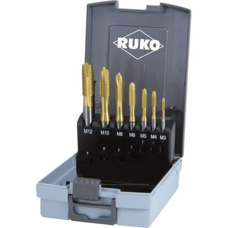 Ruko Assortiment tarauds machine HSS TiN forme B 7 pièces (1/5)