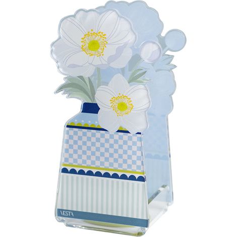 MINI PROFUMATORE ARIA IN CRISTALLO ACRILICO DECORATO CELESTE FRAGRANZA BY CHIARA FIRENZE DESTINO 50ML