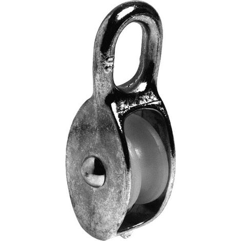 Polea simple de cuerda galvanizada de 8 mm hasta 250 kg