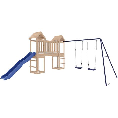 Parque infantil de exterior madera maciza de pino vidaXL