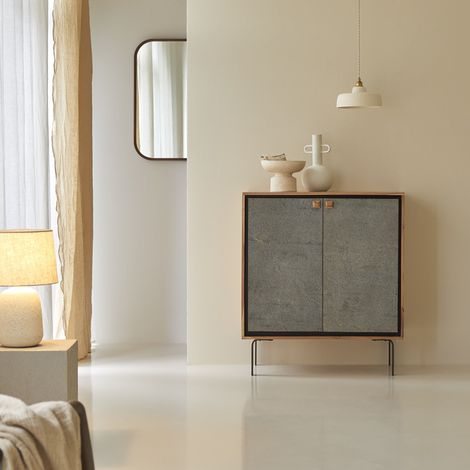 Tikamoon Temis Buffet bas en acacia H 100 cm × L 88 cm × P 45 cm (1/5)