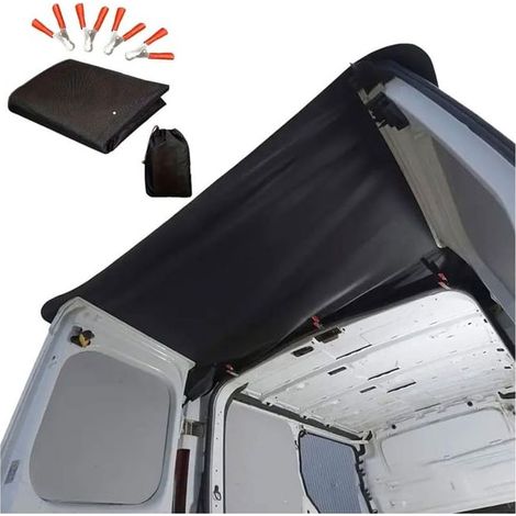 Heckklappenabdeckung, Sonnenschutz aus Oxford-Gewebe, schwarze Heckschutzabdeckung (1/5)