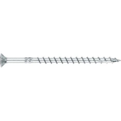 [TEX-ZT] Tornillo para madera de alto rendimiento - Galvanizado - Cabeza Torx 6 x 80 - Caja de 100