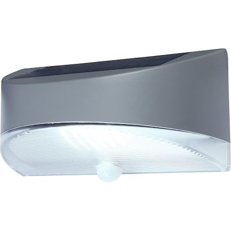 Lutec Bread Lampada da Esterno LED Pannello Solare Integrato 1.2 W, Grigio Chiaro, 22 x 12 cm [Classe di efficienza energetica A+] (1/4)