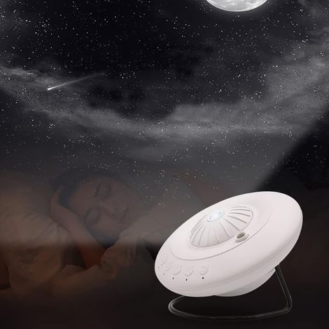 Filiyano – Projecteur d'étoiles orientable à 360° avec météore, rotation programmée et ambiance N (1/5)