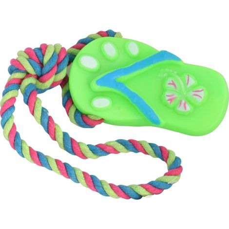 Anneau de dentition vert couineur avec ficelle