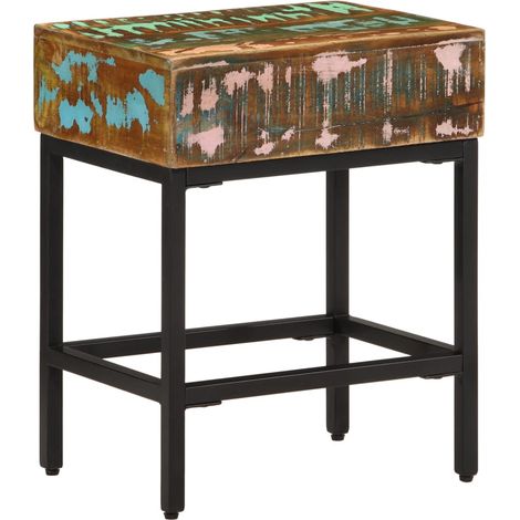 Maison Exclusive - Beistelltisch 40x30x51 cm Altholz Massiv