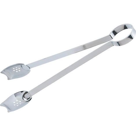 1 pince de cuisine en acier inoxydable, 32 cm, design ergonomique, ustensile de cuisine professionnel, pour barbecue et service (1/4)