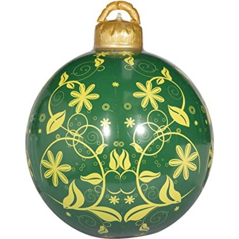 Boule de Noël Gonflable en PVC - Décoration de Noël Gonflable pour l'extérieur (9)