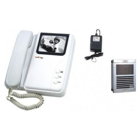 Interphone Electronique Villa Portier Vidéo NB Saillie (Caméra Moniteur) Noir et Blanc