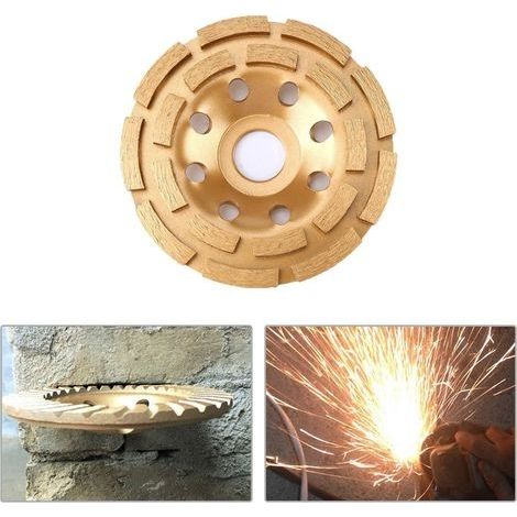 Diamantschleifscheibe 125 x 22,2 mm – Diamant-Topfschleifscheibe für Beton, Granit, Stein, Marmor, Mauerwerk, Ziegel, Putz und polierten Beton (1/4)