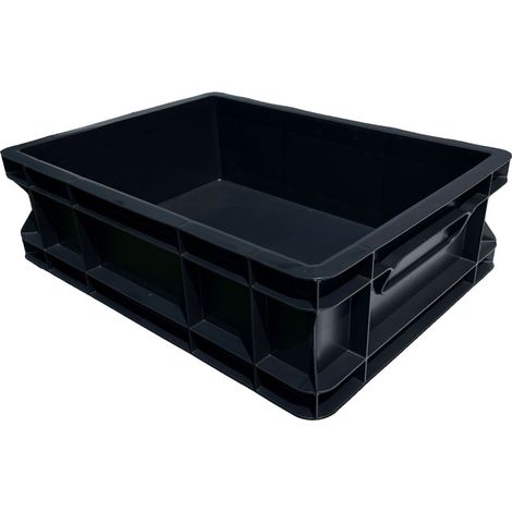 Contenedor de almacenamiento 400x300x120 Negro (1/3)