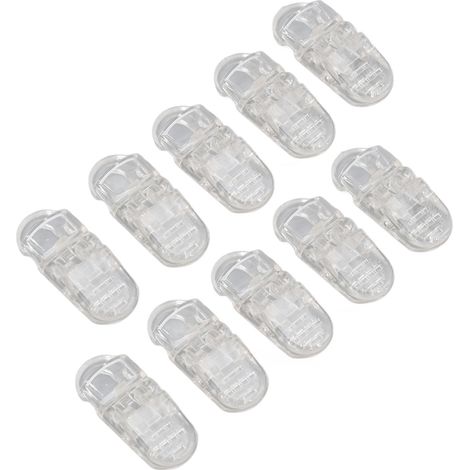 20 attaches pour appareils auditifs, cordon de fixation avec clip ABS transparent portable (1/5)