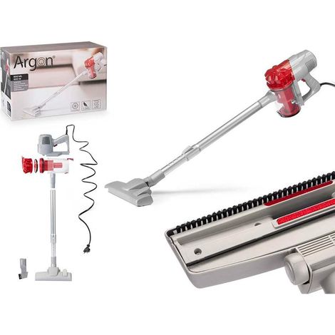 ARGON aspirador de mano gris 600w , Aspirador de mano gris y rojo 600W, una solución práctica y potente para realizar limpiezas rápidas y eficientes en el hogar. Su diseño compacto (1/3)