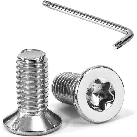 20 vis à tête fraisée torx m5 x 12 mm, acier inoxydable a2, filetage complet, avec clé t25, pour mécanique et menuiserie (1/5)