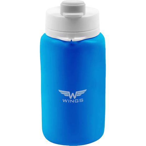 Botella de viaje WINGS de 550 ml, color azul. (1/5)