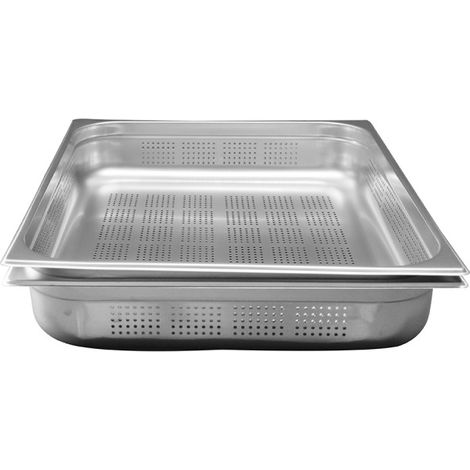Bacs gastronormes perfores inox gn2/1 prof 100mm - Atosa