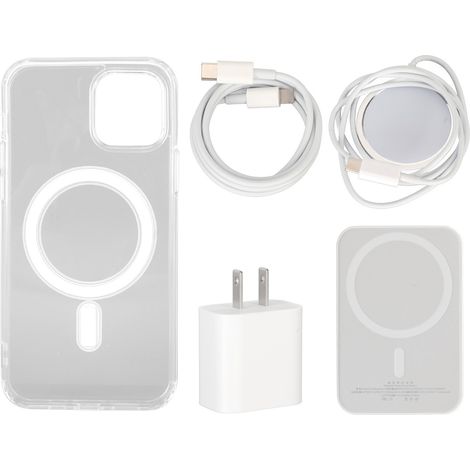 Chargeur rapide 5 en 1 pour smartphone, prise US 100-240V 20W, charge magnétique pour iPhone 12 Pro, kit de recharge universel
