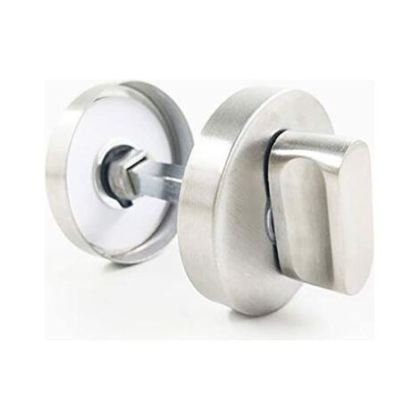 INHHUB tuerbeschlaege Rosette WC avec indicateur d'occupation, acier inoxydable V2A, mat-INHHUB (1/5)