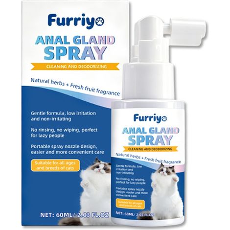 Furriyo Anal Gland Deodorizing Spray for Pets, suitable for cats and dogs, cleaning, deodorizing and care (1/5)