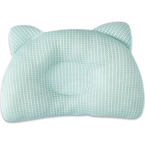 1 oreiller pour enfant, respirant, 30 × 23 × 4 cm, fibre de polyester, adapté aux nouveau-nés, usage polyvalent (1/5)
