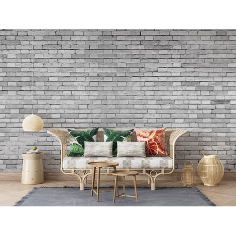 Papier peint brique grise - 150 x 250 cm (1/2)