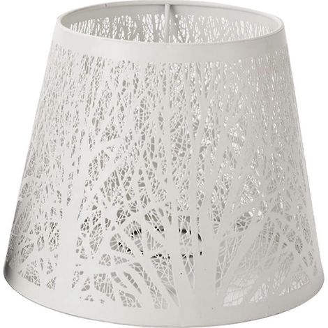 Abat-jour en métal creux avec motif d'arbre et ombre, compatible avec les lampes (1/5)