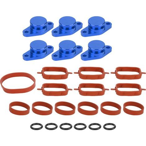 6x22 mm Motor-Drallklappen. Verschlussstopfen mit Gummidichtungen für M57 / M57D25 (blau) entfernen. (1/5)