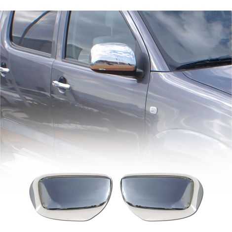 Coques de Rétroviseurs pour Toyota Hilux 2005-2015 en Acier Chromé Argent (1/5)