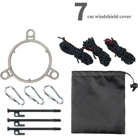 Accessoires de fixation pour pare-vent de conduit de cheminée pour poêles à bois de camping, anneaux de fixation pour pare-vent, accessoires de cheminée, réchauds de cuisine portables